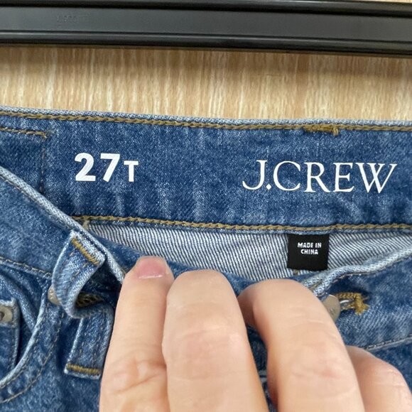 J. Crew Slim Wide Jeans Size 4 Tall - Picture 3 of 7